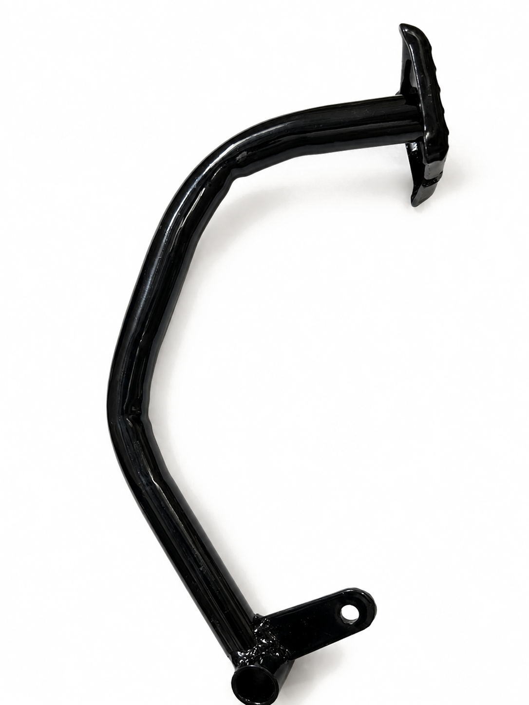 Curved pedal arm